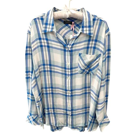 Vineyard Vines Tops - VINEYARD VINES | Blue Plaid Button Down Shirt Top NWT | Large
